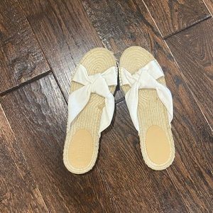 J Crew womens white sandals.  Brand new!!! Size 9.